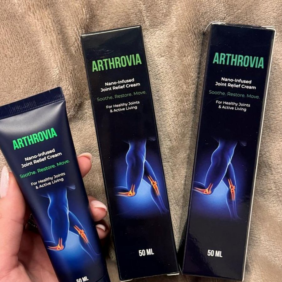 Arthrovia – 2 tuby — jedna doma, druhá v chatke pri vinohrade