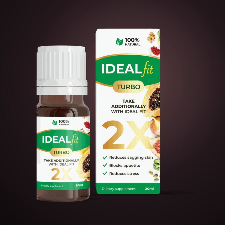 IdealFit Turbo – kvapky v 20 ml fľaštičke s kvapkadlom