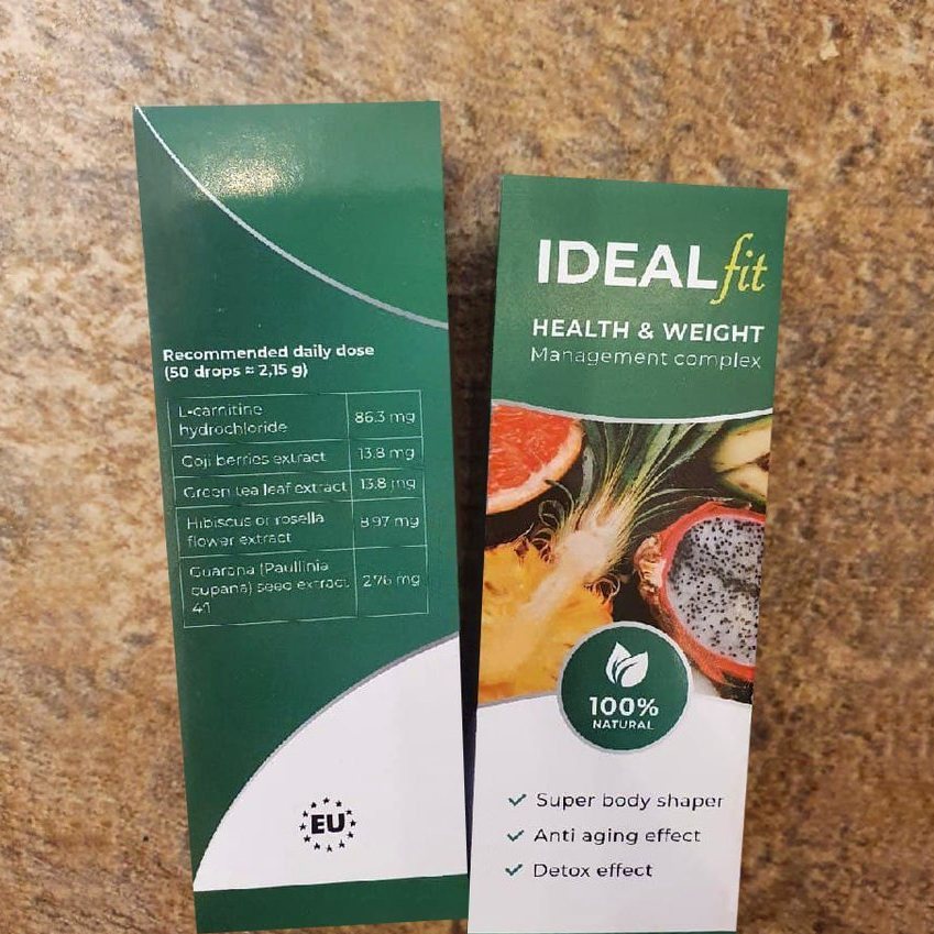 IdealFit – 3 fľaštičky — na necelý mesiac pravidelných kvapiek