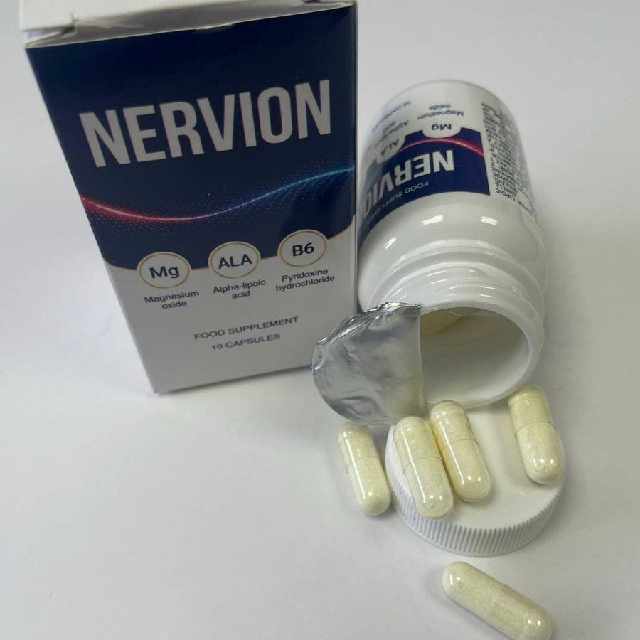 Nervion – 1 fľaštička — 10 kapsúl na päť dní